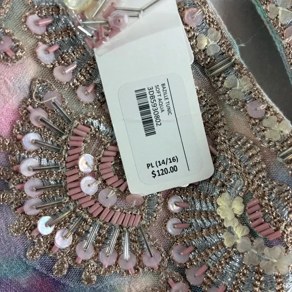 NEW Soft Surroundings Bazille Pastel Embroidered Tunic - Picture 13 of 14